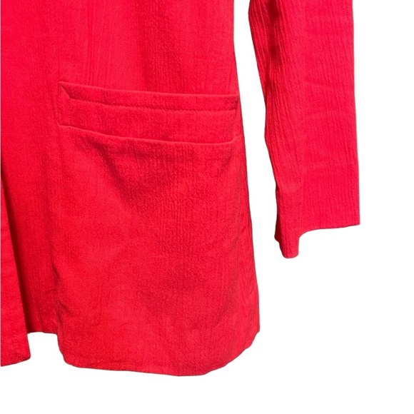 Vintage pink single breasted blazer lightweight textured MP - Picture 8 of 10